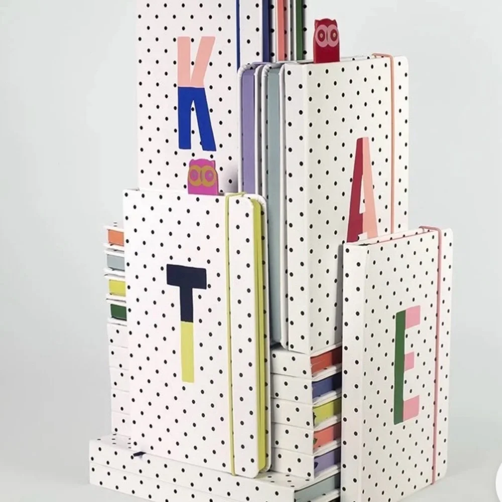 Kate Spade Take Note Large Leatherette Initial “T (Yellow)” Notebook